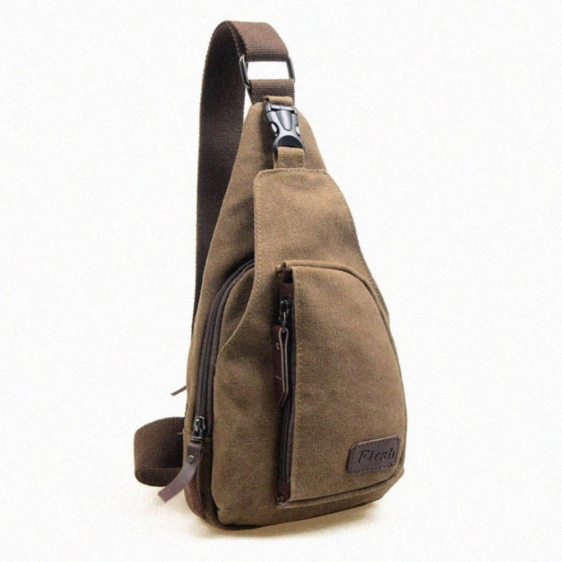 Men Chest Pack Canvas Crossbody Bags