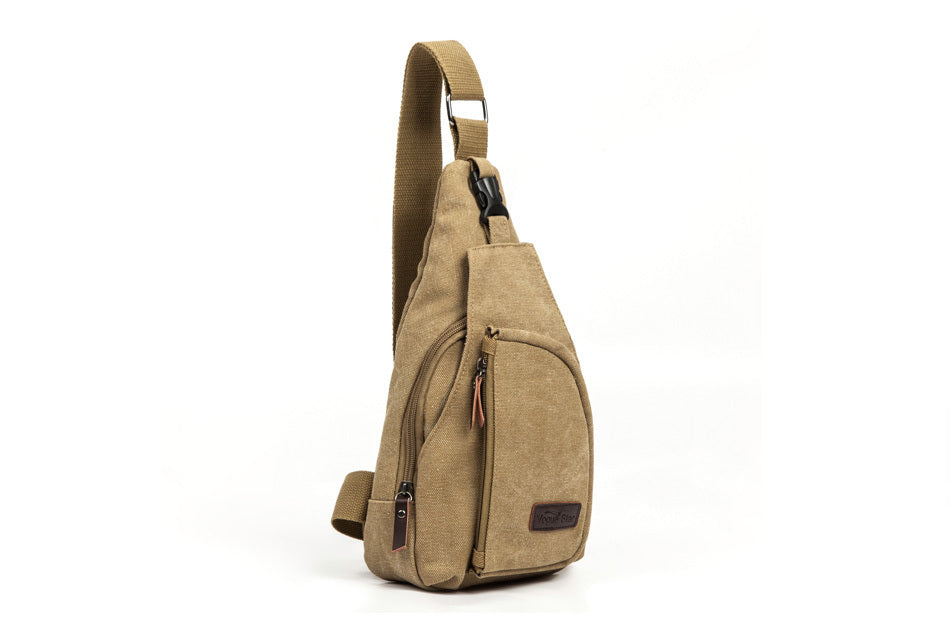 Men Chest Pack Canvas Crossbody Bags