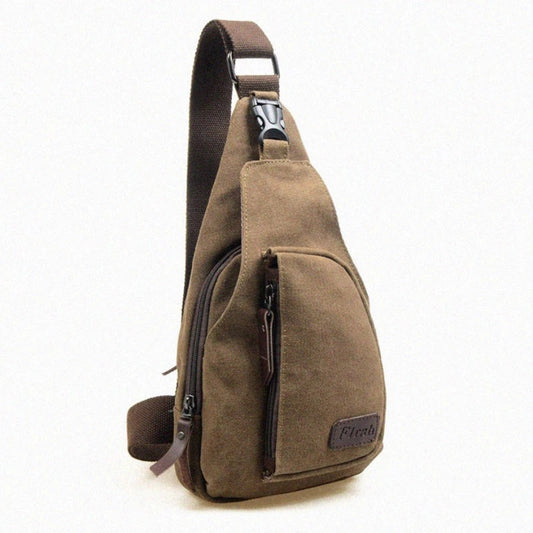 Men Chest Pack Canvas Crossbody Bags